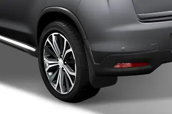 Guardabarros trasero para Peugeot 4008 2012~2017 coche colgajos de barro protecciones contra salpicaduras de barro colgajo coche estilo tuning durt protectection