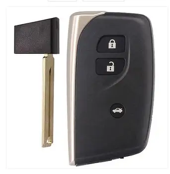 KEYECU Smart Remote Clave del Caso de Shell Llavero con mando a distancia de 3 botones para el Lexus LS460 LS600h -FCC: HYQ14ACX