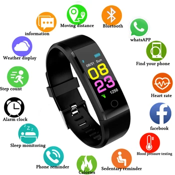 ZAPET Nuevo Reloj Inteligente de los Hombres de las Mujeres de la Frecuencia Cardíaca Presión Arterial Monitor de Fitness Tracker Smartwatch Reloj deportivo para ios android +CAJA