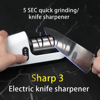 Hogar USB Afilador de cuchillos Eléctrico Inalámbrico de Piedra Afilado De Cuchillos Profesional Afilador de cuchillos de la Amoladora de la Herramienta de Cocina