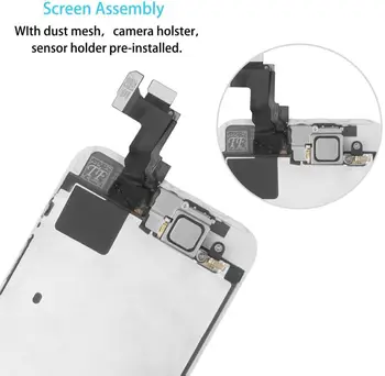 Adecuado para el iPhone 5s LCD de 4.7 pantalla táctil y reemplazable LCD de pantalla completa, equipado con cámara frontal altavoz de regalo