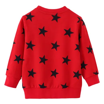 Saltando Metros Ropa de Bebé de Estrellas Sweatershirts de Otoño en Primavera camisetas Estrellas de Impresión de Camisetas de Algodón para Niñas y Niños, Ropa
