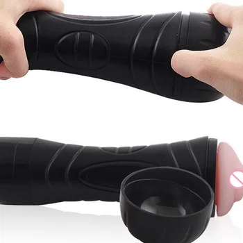 Bolsillo Coño Masturbador Para Hombres Multi-velocidad del masaje del Pene Vibrador Realista de la Vagina Artificial los Juguetes del Sexo Masculino Vibrador Máquina