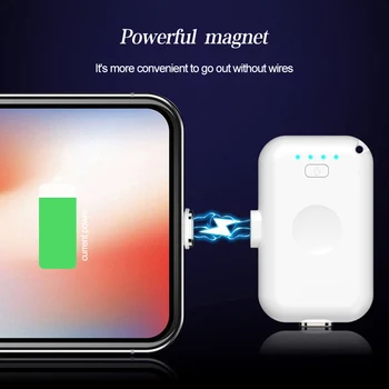 Para el iPhone 12 Magnético del Banco del Poder de Mini Imán Cargador Power Bank De Xiaomi iPhone Samsung Portátil Magnético Externo de la Batería