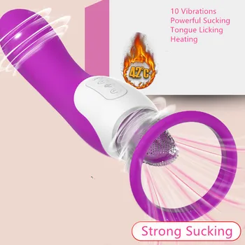 10 la Velocidad de la Vagina, Chupando Vibrador Lengua Lamiendo Punto G, Clítoris Estimulación del Clítoris Tonto Pezón Oral de Succión Juguetes Sexuales para la Mujer