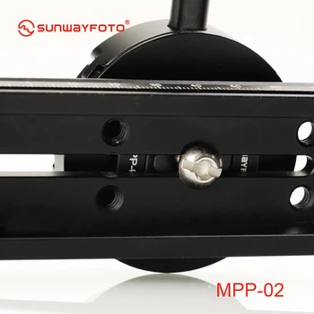 Sunwayfoto MPP-02 Mini-paquete de placa Mate Placa se une a 2 Trípode Abrazaderas