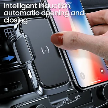 Inalámbrico Cargador de Coche Titular del Teléfono para el iPhone 12 Max Pro 11 8 Samsung S20 Nota 20 Ultra Auto Inducción Rápida de Carga Inalámbrica