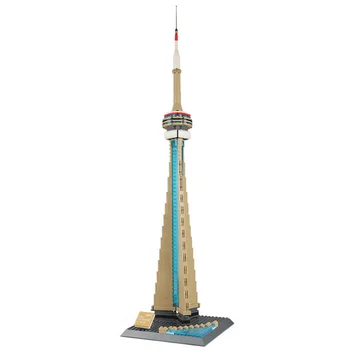 WANGE 400pcs 4215 Famosos del Mundo de la Arquitectura de la Serie de Toronto, la Torre CN de la Construcción de modelos de Bloques de Ladrillos de la Educación de los Niños Juguetes de Regalo