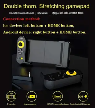 Gamepad Controller Para PUBG Juego de Bluetooth 4.0 Inalámbrico de Mano Juego Gamepad Para Ipad Tablet PC Teléfono Móvil Accesorios de Juegos