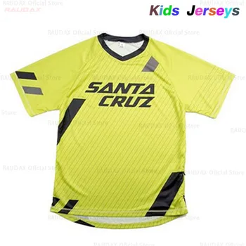 Los niños de Verano de Manga Corta de Bicicleta de Montaña Motocross Jersey de BMX MTB DH de Bicicletas T-Shirt Ropa Transpirable ropa Deportiva de Descenso Jersey