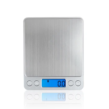 Balanza de cocina 3000g x 0.1 g Mini Portátil Digital para la Escala del Bolsillo de 3kg 0.1 Precisión de la Joyería de la Balanza Electrónica de Peso Gramo de Oro