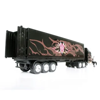 Estados unidos KENWORTH W900 escala 1/43 contenedor de camión de remolque de vehículos de fundición modelo de coche para niños juguetes de regalo de recuerdo de la pantalla