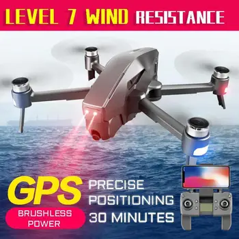 Gps profesional Plegable Drone 4k Fotografía Aérea, Control Remoto de Cuatro Aeronaves de rotor sin Escobillas Modelo Super Larga Vida de la Batería