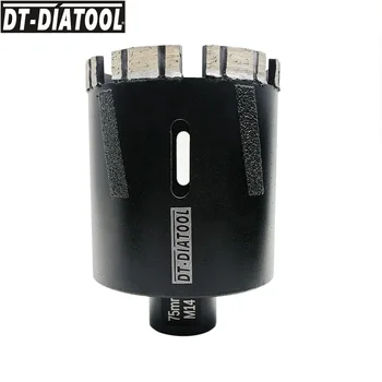 DT-DIATOOL 1pc M14 o Rosca de 5/8-11 Soldada con Láser de Diamantes de Perforación en Seco Núcleo de Bits de Granito de Mármol Broca de Piedra natural Sierra de perforación