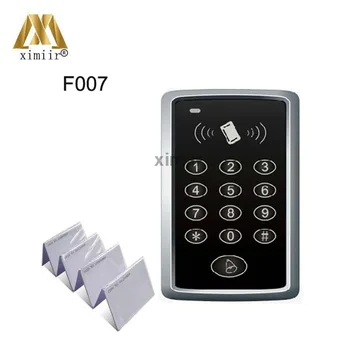 1000 tarjetas de F007 de la tarjeta y el teclado de una sola puerta independiente de IDENTIFICACIÓN de la tarjeta de control de acceso +10PCS 125khz RFID de la tarjeta de