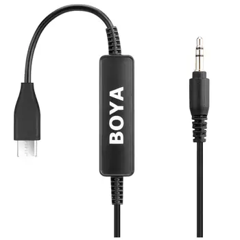 BOYA 35C-USB C 3.5 mm a USB Tipo-C del Conector del Cable de Audio de 3.5 mm Auto-alimentado Micrófonos para ser Utilizado con USB Tipo-C Jack