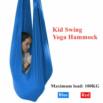 Kid Sensorial Columpio de Yoga Interior de la Hamaca Constante Colgando del Asiento de la Silla de la Casa de Abrazar la Terapia de Swing para el Autismo, el TDAH síndrome de asperger