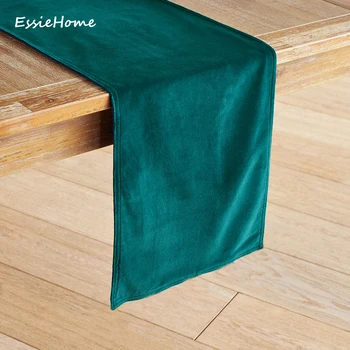 ESSIE CASA 12 Colores Disponibles Mate de Terciopelo de Alta Final de la Tabla Corredor Verde Azulado mantel tapete de Mesa Mantel