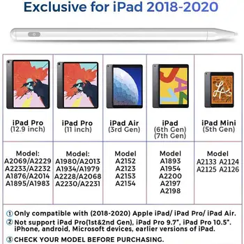Para Ipad de la Pluma de Apple Lápiz 2 1 Para Ipad Pro 11 12.9 2020 2019 Stylus Pen Para Ipad AIR 3 MINI 5 7 6 10.5 10.2 7.9 Ipad Accesorios