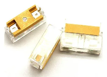 40pcs/lot de Alta calidad de 5 * 20 portadores de fusibles la caja de Fusibles Fusible del titular de la base con cubierta transparente