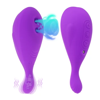 Clítoris, Chupando Vibrador de Ballenas Forma 2 Agujeros de Vibración de la Cola Clítoris Tonto Estimulador de Clítoris de Juguetes Sexuales para las Mujeres la Masturbación