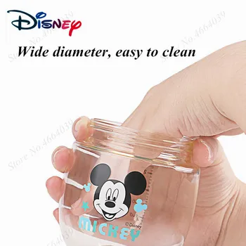 Dibujos animados de Disney de Mickey Gran Calibre PPSU Tazas de Vivero 360 Taza de Bebé a prueba de Fugas Niño resistentes 350ml vasito de Paja Botella