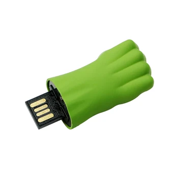 Unidad Flash USB de 128 gb Pen Drive Animados a Mano en Verde Hulk Memoria Flash USB de 8 gb 16 gb 32 GB 64 GB, 256 GB USB2.0 Almacenamiento Externo