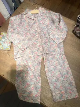 La madre de las niñas pijama conjunto de patrón floral dulce noche de las muchachas desgaste conjunto de ropa de Mamá hija conjunto de ropa de