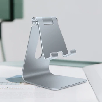 De Metal de aluminio Titular del Teléfono de Escritorio Universal de No-deslizamiento Teléfono Móvil Soporte de Escritorio Mantenga para el iPhone IPad Samsung Tablet soporte para Teléfono