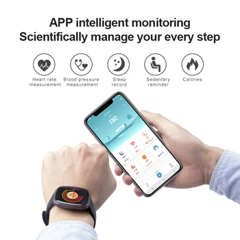 Los hombres de los Relojes Inteligentes Impermeable Digital de los Deportes de la Pulsera de las Mujeres de Fitness Tracker de la Frecuencia Cardíaca Presión Arterial Smartwatch Android IOS