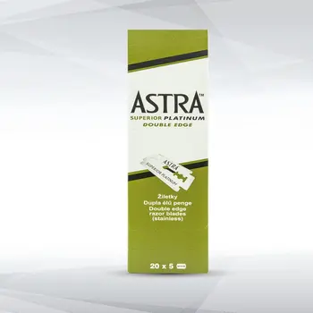 100x Original Astra Superior Platinum Doble Filo de Seguridad de Afeitar de los Hombres de Cuchillas de Afeitar Envío Rápido Gratuito