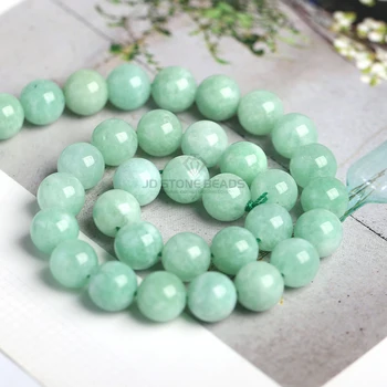 Myanmar Calcedonia Perlas Semi-Acabados hechos a Mano de la Pulsera de jade Verde Piedra suelta perlas de Accesorios Para la Fabricación de Joyas