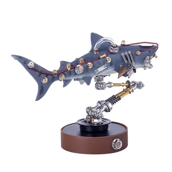 217Pcs DIY Metal Mecánica Variante de Tiburón 3D conjunto de Rompecabezas de Kit Modelo Adornos en Miniatura de los Modelos de la Decoración del Hogar Para los Regalos