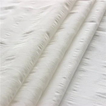 Paño blanco, puro algodón de la tela del telar jacquar, campo pequeño fresco de las mujeres camisa, falda de tela, los niños de la tela