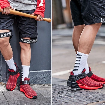 ONEMIX Adultos Hombres Casual Zapatos Para Senderismo de la Moda de la Raya Caliente del Invierno de la Nieve de Arranque Par Entrenador de Béisbol de Zapatillas de deporte de las Mujeres de Tobillo Botas