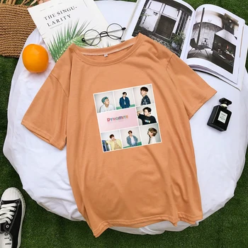 Kpop Camiseta De Mujer De Verano Nuevo Coreano Bangtan Boys Dinamita Tops De Mujer Casual Suelto Vintage Amigos De La Camiseta De Los Fans El Apoyo De La Ropa