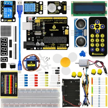 2020NEW Actualización Keyestudio Básica Starter Kit V2.0 Kit de Aprendizaje W/Caja de Regalo para Arduino Starter Kit