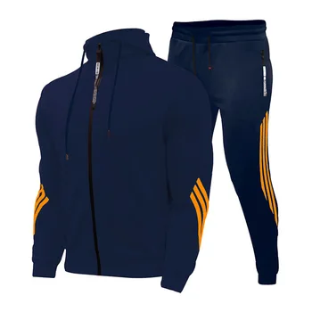 Trotar Hombres de la Ejecución de Conjuntos de Sweatershirts Traje de 2020 Primavera Otoño Casual Traje Personalizable con Capucha Sportwear de la Aptitud de la Ropa de los Hombres