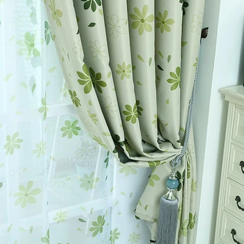 Topfinel de Lujo Moderno Floral Sombra Cortinas para la Sala de estar del Dormitorio de la Cocina de la Habitación de los Niños cortina de la Ventana conjunto de persianas cortinas