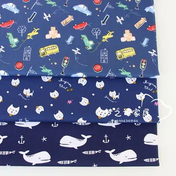 Nueva Serie Navideña algodón tela impresa de coser para el hogar ropa de cama de Kinder Juguetes DIY manual de trabajo de tela tissus tecidos