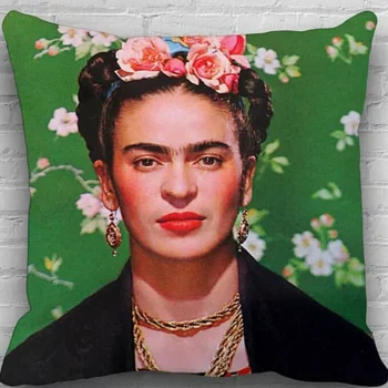Frida Kahlo Mexicana Fuego Rectangular Funda De Almohada Cojín De Cubierta De La Impresión Digital De Arte Decorativo Pintor Diseño Personalizado De Dibujo