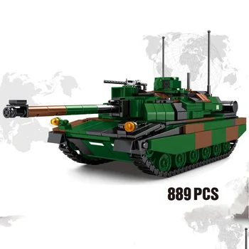 Militar de la Serie de la 2 ª guerra mundial Ejército Leclerc Principal Tanque de Batalla Arma Accesorios de BRICOLAJE modelo de bloques de Construcción de Juguetes Regalos