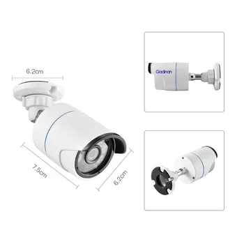 Gadinan AHD cámara de 5MP 2MP 1080P 720P Full HD CCTV IP66 Impermeable al aire libre del Metal de la Bala de la Vigilancia de la Seguridad BNC del CCTV de la Cámara