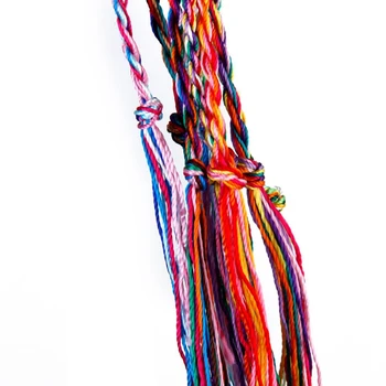 9 x Trenzado hecho a Mano Pulseras de la Amistad Pulsera en el Tobillo el Tobillo Regalos de Parte - Ran Color