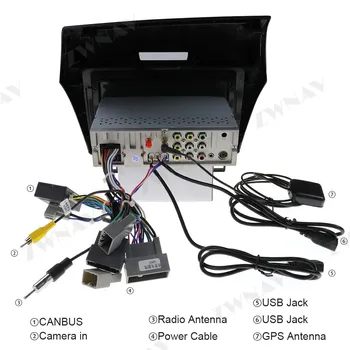 4 Core Android 10.0 Coche reproductor Multimedia Para Honda Jade 2010-2017 GPS Navi de Audio Radio estéreo de la pantalla táctil de la unidad principal mapa gratuito