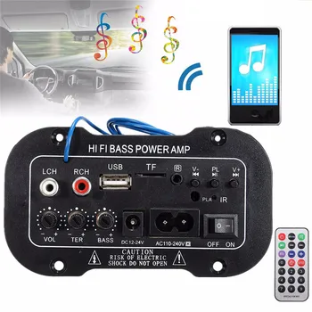Auto Radio de Coche 2 din de Audio del subwoofer estéreo bluetooth Bluetooth 2.1 Hi-Fi Bass AMPLIFICADOR de Potencia Amplificador Digital USB TF Control Remoto