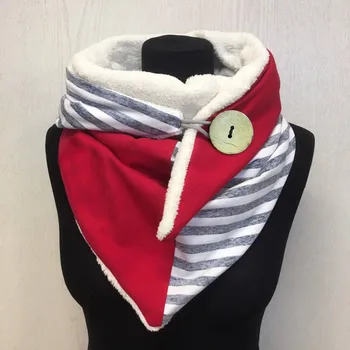 De las mujeres Casual de Impresión Bufanda de Moda Retro Multi-Propósito Chal Botón Bufanda foulard femme de las mujeres de invierno bufandas