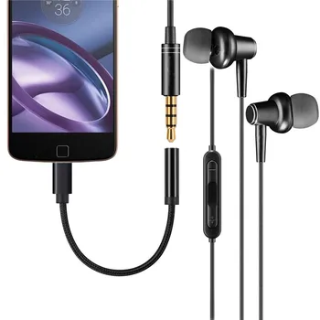 USB Cable de Audio de Tipo C Macho A 3.5 mm Jack Hembra Convertidor de Auriculares Adaptador de Cable AUX Para Huawei Mate 10Pro P20 Para Xiaomi 6