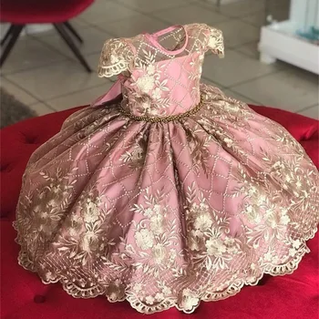 Las niñas Vestido de Verano de la Princesa Elegante de Flores de Parte de los Niños Vestidos para las Niñas de la Boda Vestido de Fiesta de Cumpleaños Vestido de los Niños Ropa