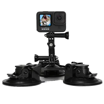 Mini Cámara de Acción de Ventosa para GoPro Hero 9 8 7 5 Negro SJCAM SJ7 Yi 4K H9 Go Pro 6 Montaje de la Ventana de Vidrio de Imbécil Accesorio